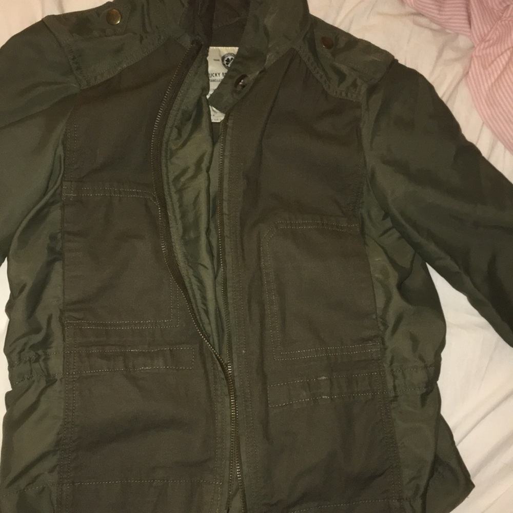 Army green light jacket